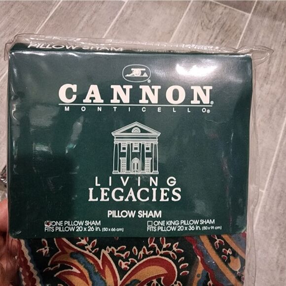 Vintage Cannon 2x Pillow Shams - Picture 4 of 7